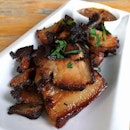 Assam Pork Chips (pork belly marinated for 36 hours in tamarind and fried) from Collective Brewers.