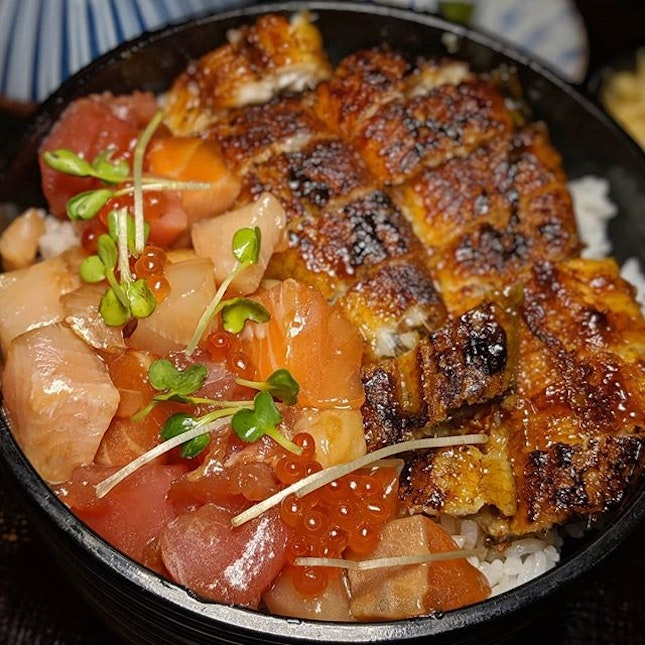 Kaisen X Hitsumabushi by Teppei and Man Man, a collaborative dish available at Man Man Japanese Unagi Restaurant's new Clarke Quay Central outlet.