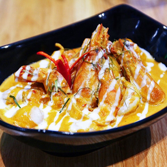 One of my favourites: their Signature Tiger Prawn Panang Curry