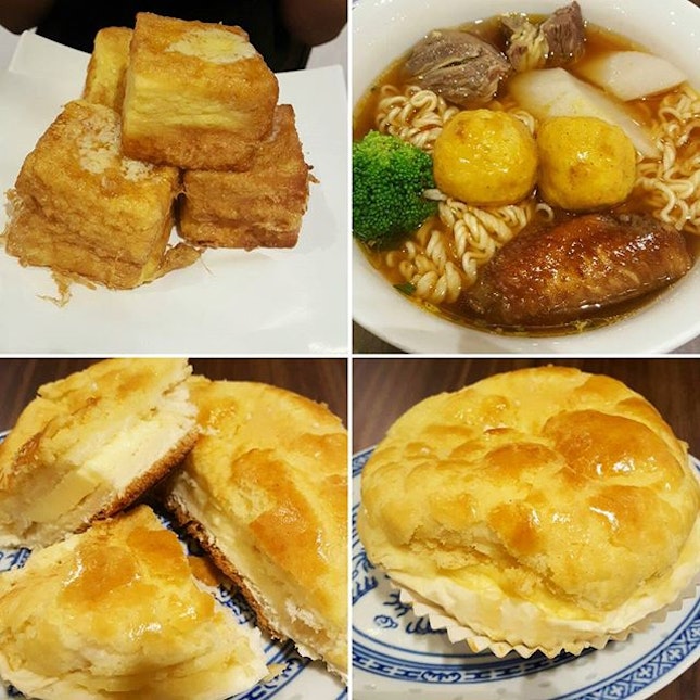 French Toast, Rickshaw Noodles & Butter Polo Bun