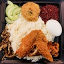 Chicken Wing Nasi Lemak Set ($5.90)