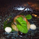 Fourth Expression (out of 7): Sage, garlic, spinach, scallop [$168]