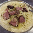 Creamy smoked duck, one of th signature dish.