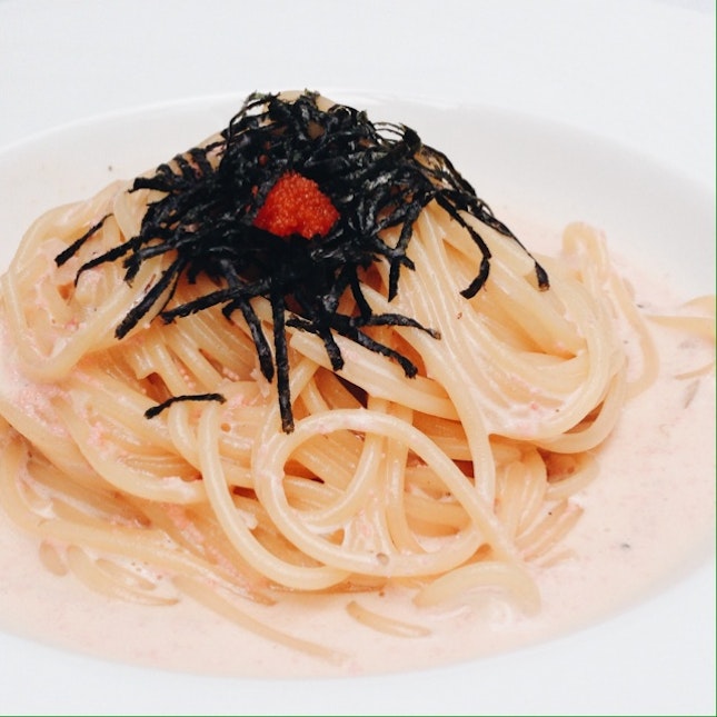 Mentaiko Spaghetti with Cream Sauce