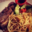 Sirloin steak dinner #burpple #foodporn #dinner #hottomato