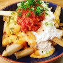 K Town Nacho Fries  Melty Cheese, sour cream, spicy kimchi & spring onion  A palatable mix of tangy and sharp, acerbic flavours as the humongous servings of sourcream and kimchi sauce makes it extremely appetizing  #SFL #eatoutsg #sgfood #sgfoodie #sgfoodies #8dayseat #openricesg #instafood_sg #burpple #nomnomsg #sgig #hungrygowhere #foodsg #sgfoodporn #burpplesg #instasg #sgcafe #sgcafes #sgeatout #singaporefood #sgfoodlover #singaporeinsiders #igfood #foodhunter #sgfooddiary #sgcafefood #igfoodies #igsg #foodiesg #foodie