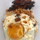 Takeaway char Siew pork lard with egg and rice #burpple #amayzingEatsKL
