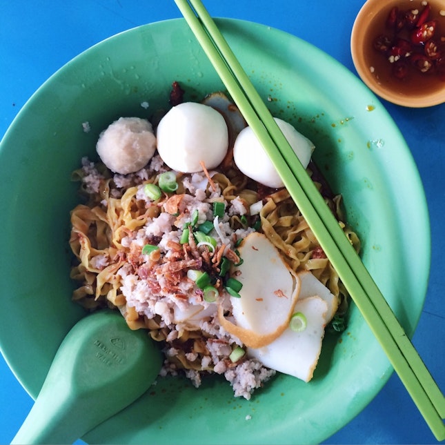 Fishball Noodle Breakfast With My Parents