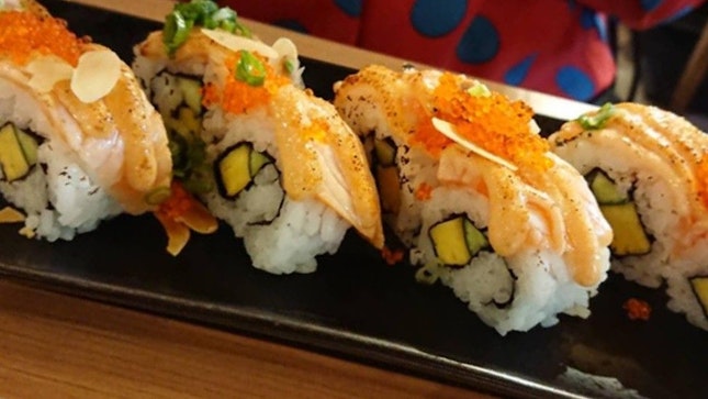 Salmon Mentaiko Sushi 