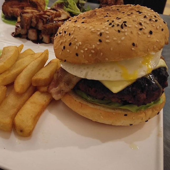 Manster Beef Burger from Old Boys Gallery at $17.90.