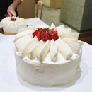 Our own Strawberry Shortcake with Genoise sponge cake.