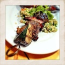 Exotic Lunch series: Succulent & smokey Lamb Kebab with cous cous