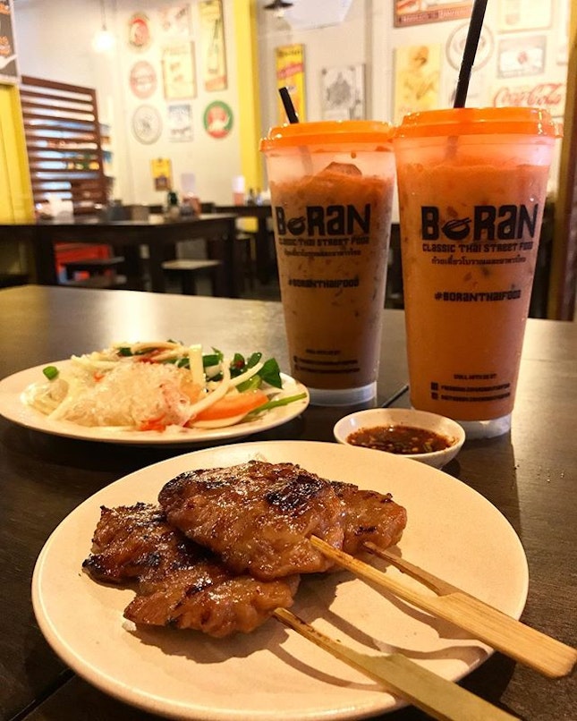 When Thailand is 2 hours of flight away, we headed to Boran, Seapark PJ to answer our cravings.