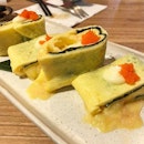 Dashimaki (RM12): fresh egg rolls with seaweed and fish roe, one of the small bites menu which  offered by @zenandcoffee, Manjalara Kepong.