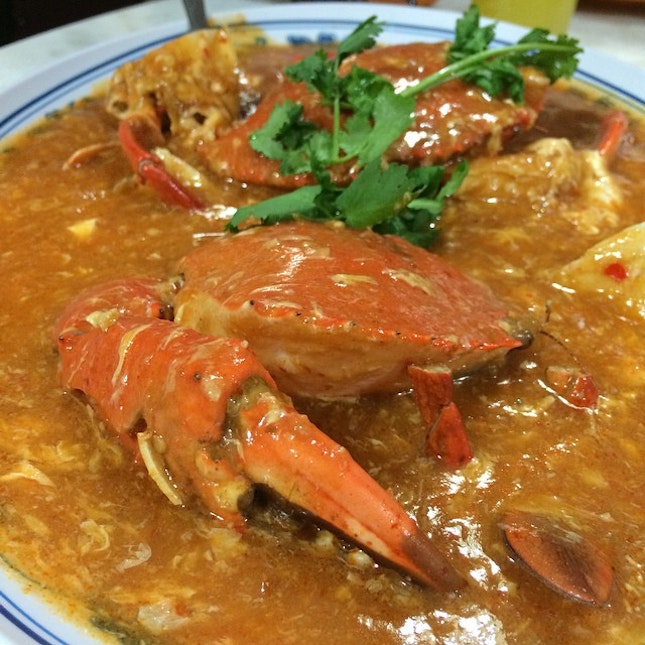 Chilli crab, great on it's own or with a crispy mantou (bun).