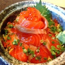 Absolute salmongasm 😂 #tenjapaneserestaurant #dindins #sashimi