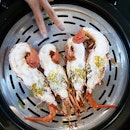 Fresh lobsters steamed to perfection.