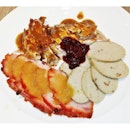 Christmas Platter - Turkey in Brown Sauce, Honey Baked Ham with Pineapple Compote, Sausages with Cranberry Compote @ River Garden Coffee House, Riverview Hotel.