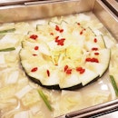 Steamboat Soup Base - Superior Fish Soup With Winter Melon & Conpoy (SGD $34) @ Hua Ting Steamboat.