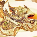 Deep-Fried Sea Bass Fish In Superior Sauce @ Tunglok Teahouse.