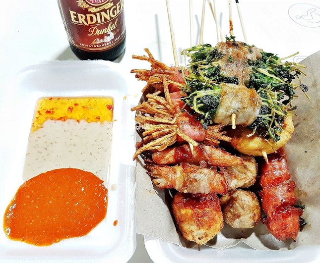 Barbecued Skewers (SGD $11) @ Wang BBQ And Grill.