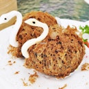 Crispy Prawns, Satay Chicken, Yam Taro Dumplings (SGD $6.80) @ Prima Tower.