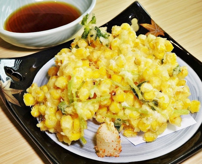 Toumorokoshi Kakiage (SGD $15) @ Kyoaji Dining.