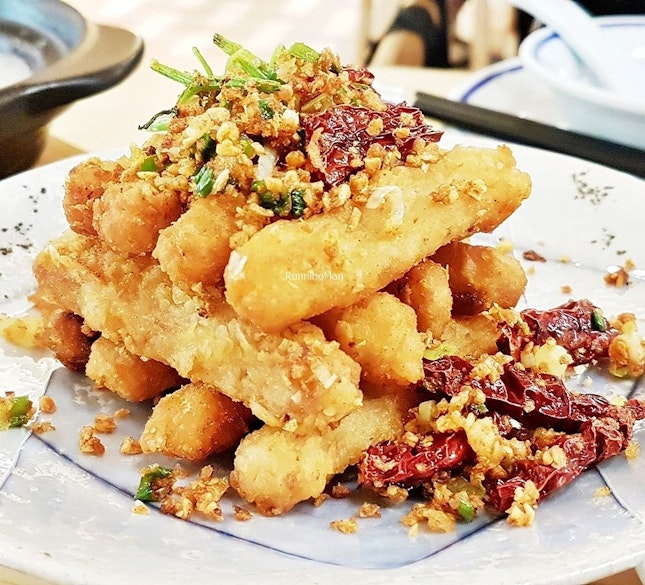 Fried Yam With Salt And Pepper (SGD $12.80) @ Shang Social.