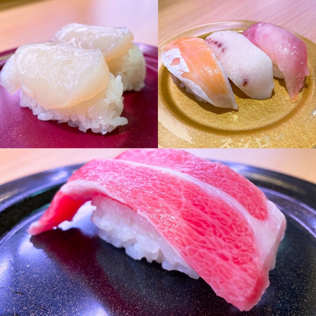 Sushi ($2.80/3.80/4.80 ++ per plate)