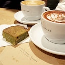 Good Coffee & Delicious Green Tea Brownie equates to happy coffee-break!