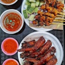 Satay and Chicken Wings