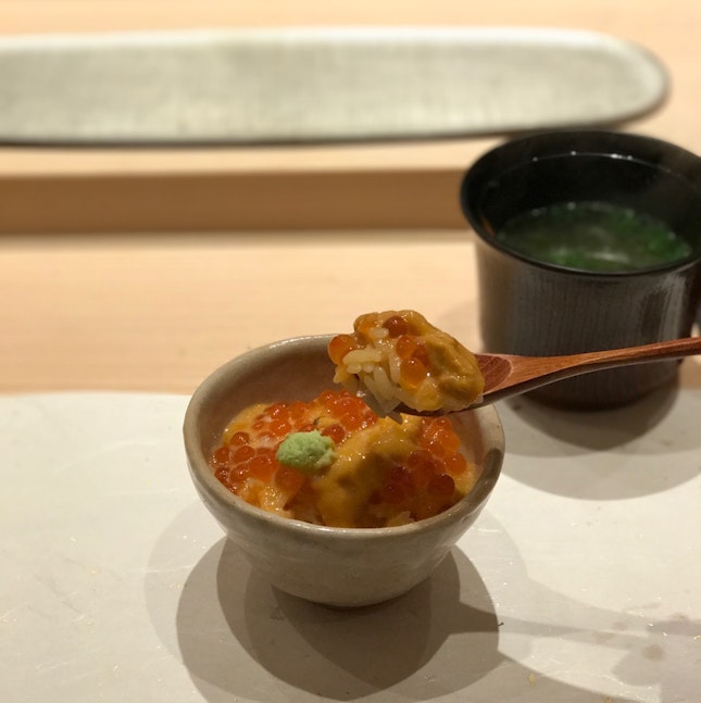 Uni, Ikura and Onsen Tamago Don (Lunch/Hagi menu)