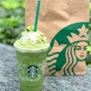Matcha soy frappe [Venti: $8.50] Not usually a Starbucks person but since there’s a complimentary welcome reward in my card, why not?