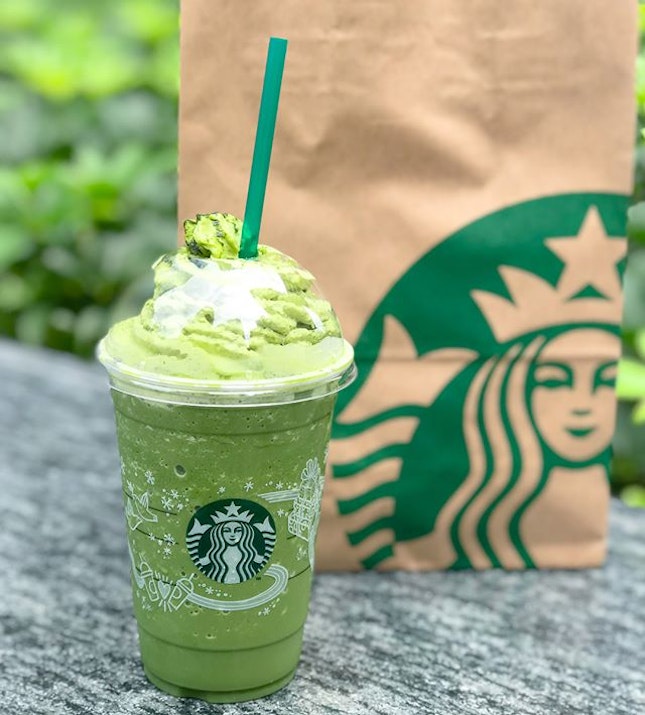 Matcha soy frappe [Venti: $8.50] Not usually a Starbucks person but since there’s a complimentary welcome reward in my card, why not?