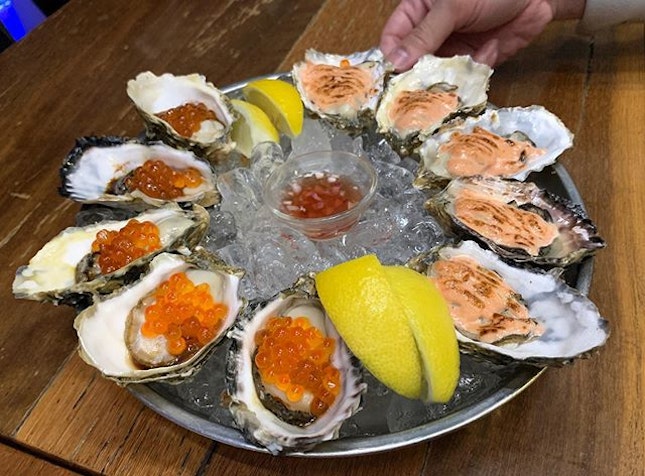 Who knew adding mentaiko to fresh oyster would be so delicious?