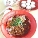 [jelly星期日] "Golf ball-sized" bouncy Fishballs with dry kway teow plus extra Pork Lard bits, whose with me 🙋🏻??