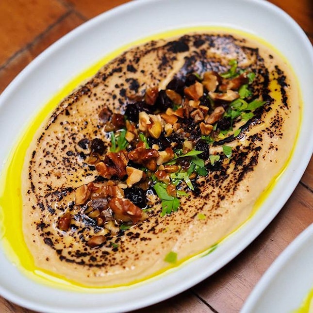 Hummus is great but the unconventional addition of burnt miso takes it up several notches.