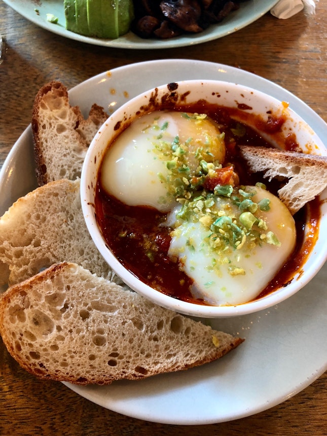 Baked Eggs Cocotte ($15++)