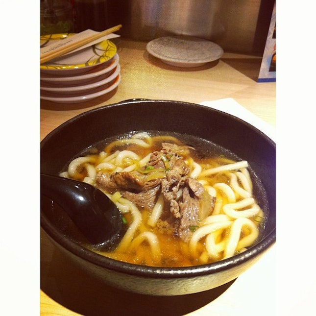 This was a fresh bowl of Niku Udon from Vivo's Ichiban Boshi.