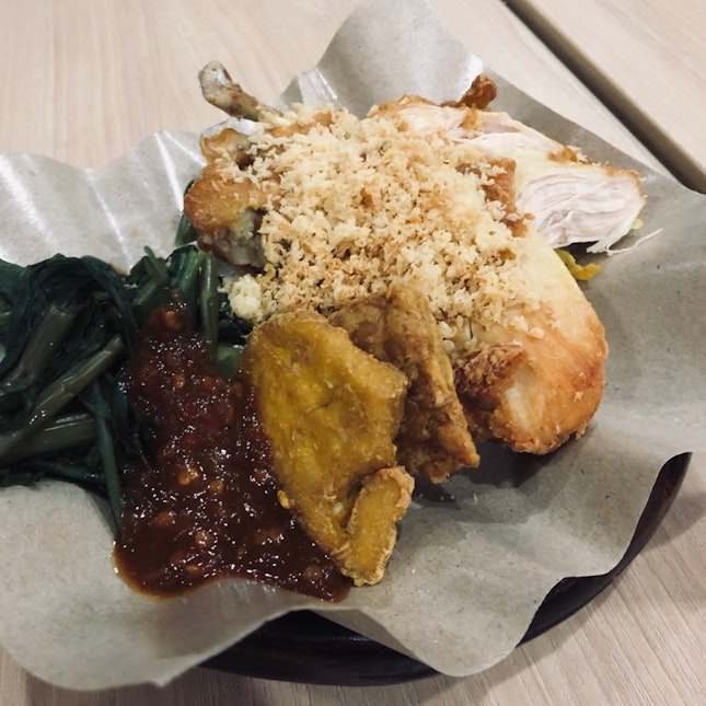 Ayam Penyet With Rice [$7.90+]