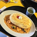 Ordered Omu Soufflé Tomato Cream Risotto ($16.80++) to satisfy my Jap cravings.