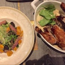 Tuna Salad And Whole Chicken With Mushroom Chardonnay
