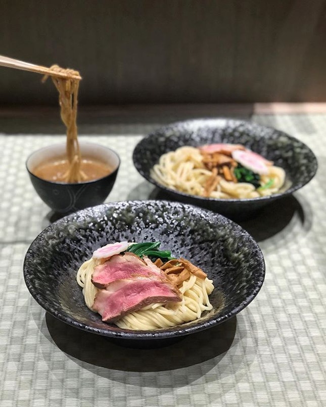 Hybrid Duck Tsukemen (Dipping Noodles)[$14.90]With flavoured egg [$16.90]Special [$19.90].
