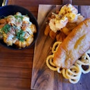 Date Night With Typhoon Tater Tots And Seafood Platter