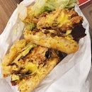 tried out the new kfc mac and cheese zinger — it came piping hot which was a plus.