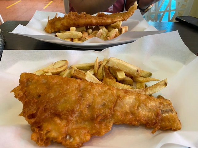 haddock and cod fish and chips