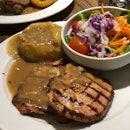 Pork Chop With Salad Green And Mashed Potato ($9.50)