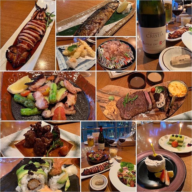 Perfect start with the smooth beautiful red - France Domaine De Cristia ($59)
🍷
My top 2 super love of the nite were the marvelous soft grilled sliced pork cheek ($14.80) and the delicious chewy charred grilled teriyaki squid ($15.80)
🦑
Hotate & Enoki Beef Roll ($16.80) was yummy too!