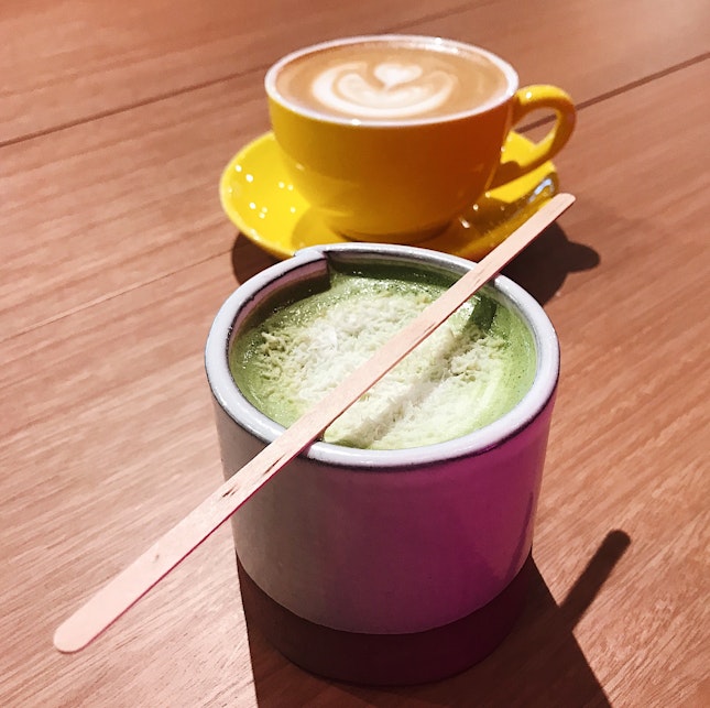 Matcha Gula Melaka (RM10) + Latte (RM8)