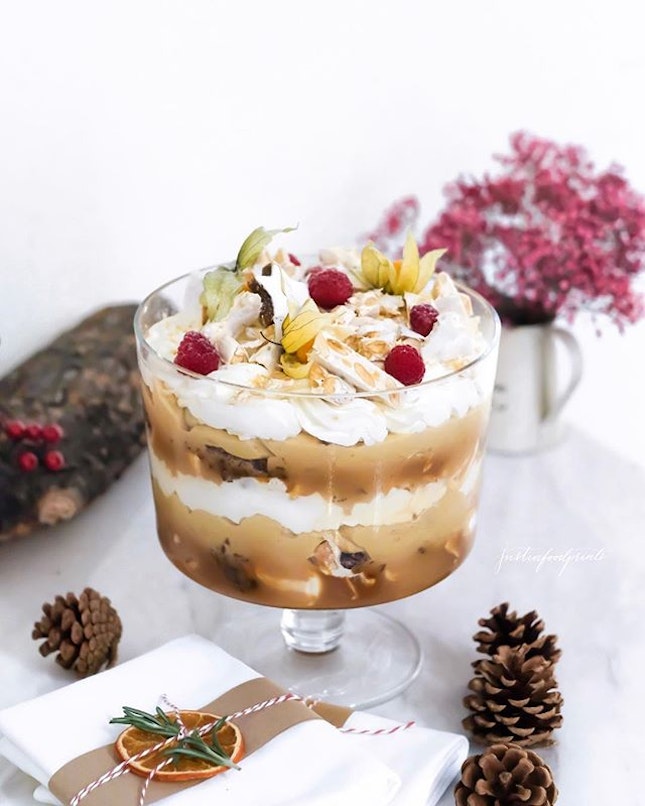 Turron Trifle (part of festive buffet from $45++ onwards).